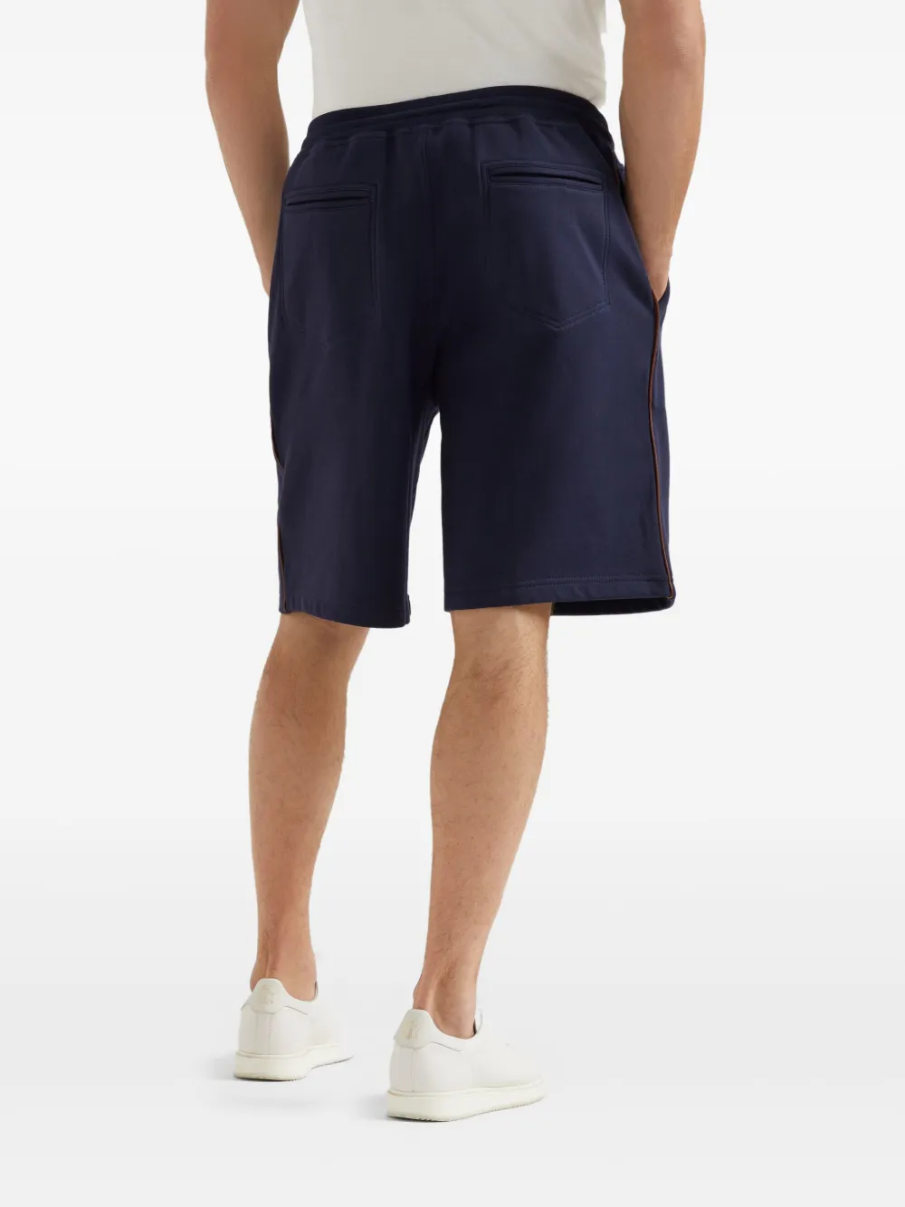 Brunello Cucinelli Shorts met trekkoord Blauw