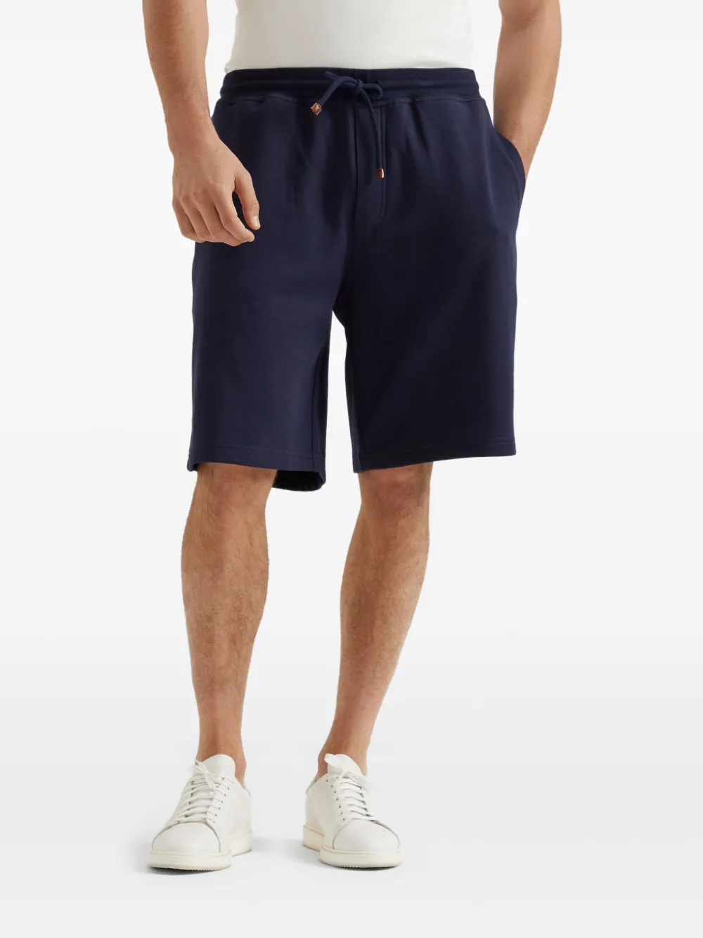 Brunello Cucinelli Shorts met trekkoord Blauw