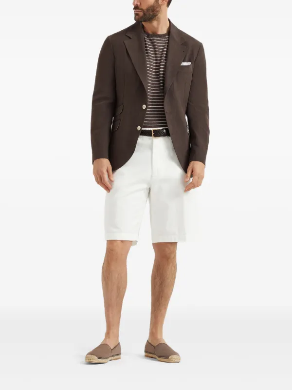 VIP【関税送料無料】希少 BRUNELLO CUCINELLI BROWN BLAZER Brunello Cucinelli - Brown Suede Monili Blazer | Mitchell Stores