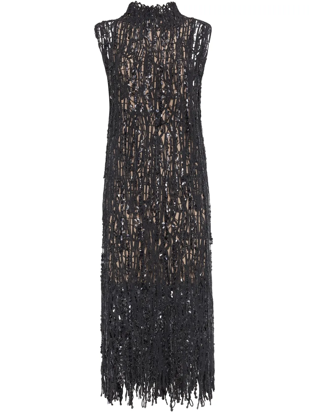 Brunello Cucinelli vestido Dazzling Abstract | gris | Image 1