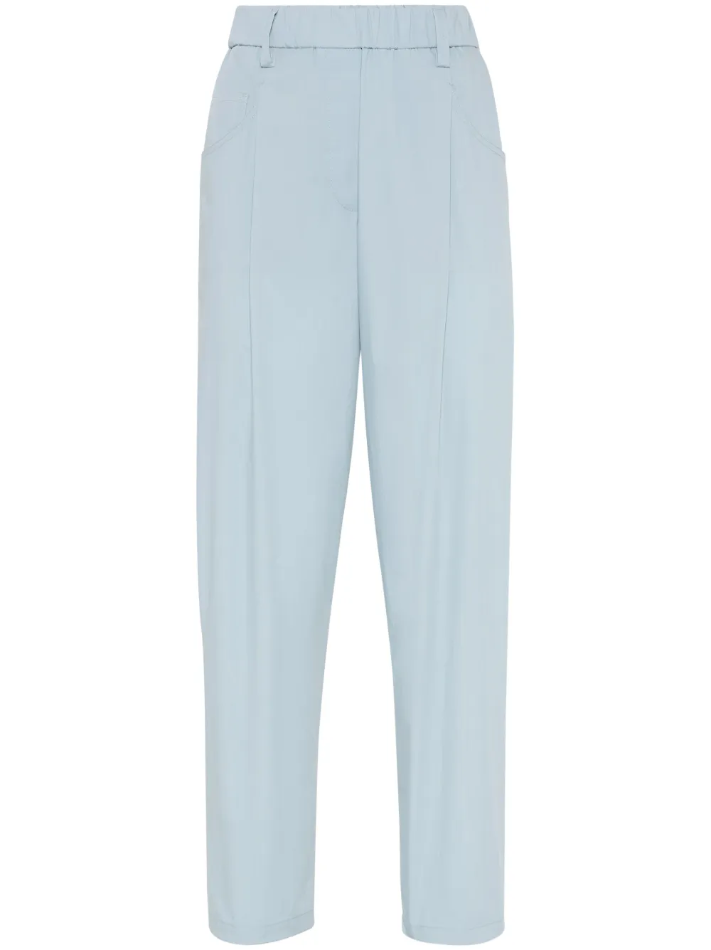 Brunello Cucinelli Straight broek met Monili-kettingdetail Blauw