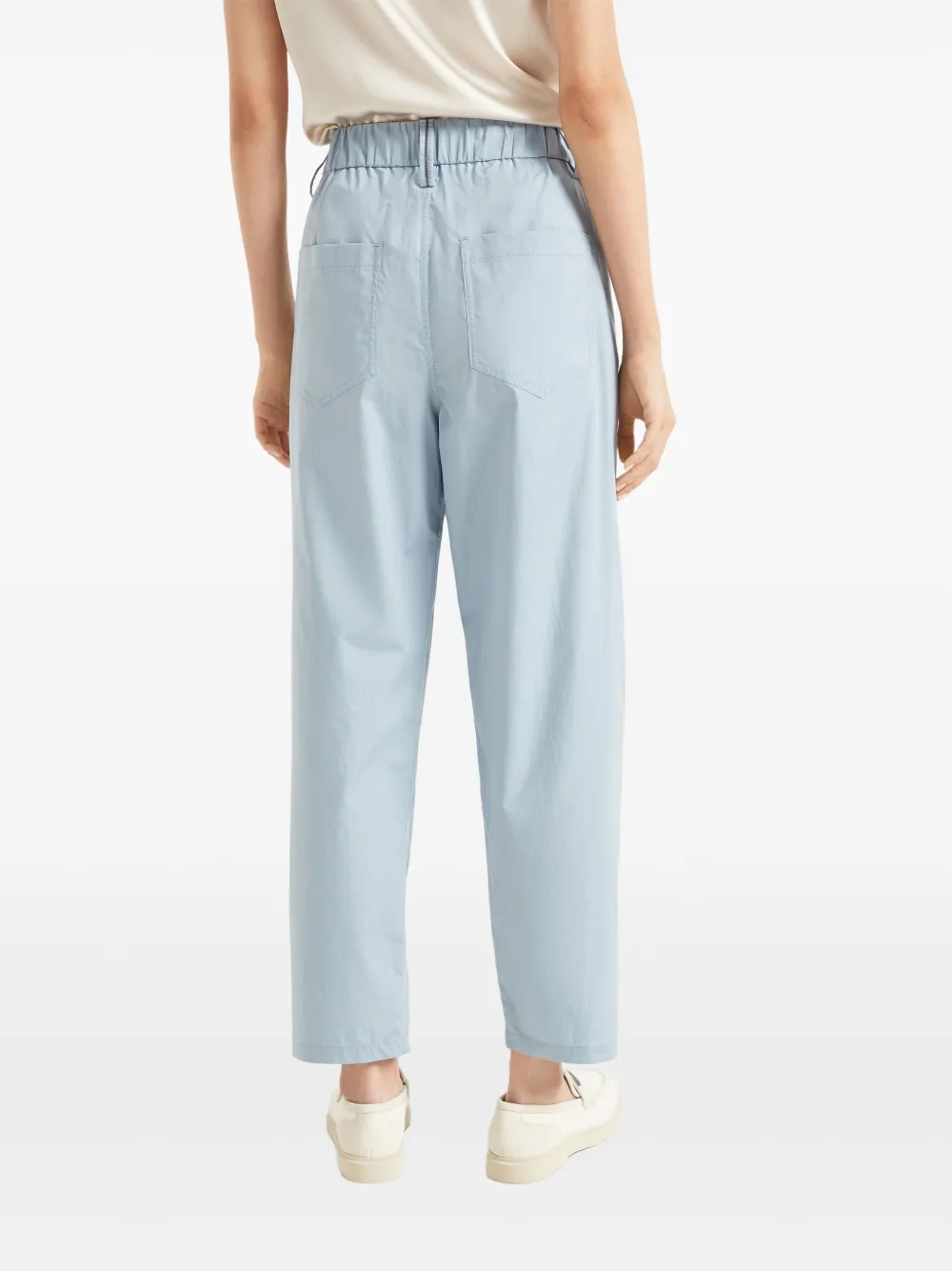 Brunello Cucinelli Straight broek met Monili-kettingdetail Blauw