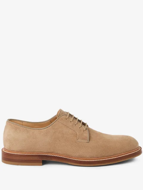 Brunello Cucinelli zapatos derby de gamuza