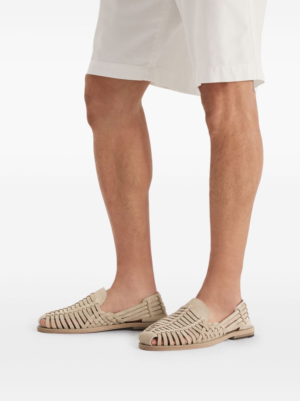 Brunello Cucinelli suede sandals Neutrals