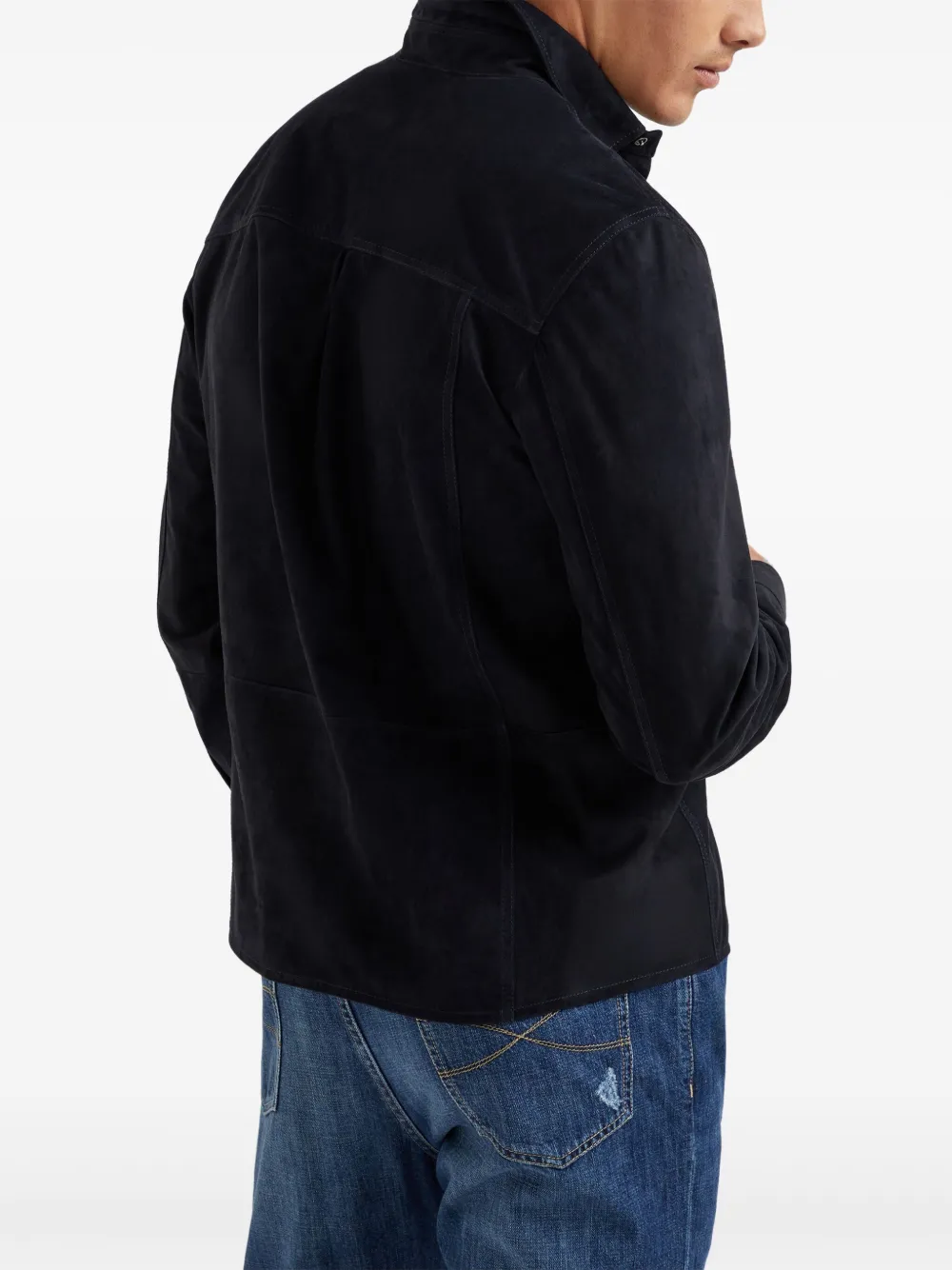 Brunello Cucinelli Overhemd met dubbele rij knopen Blauw