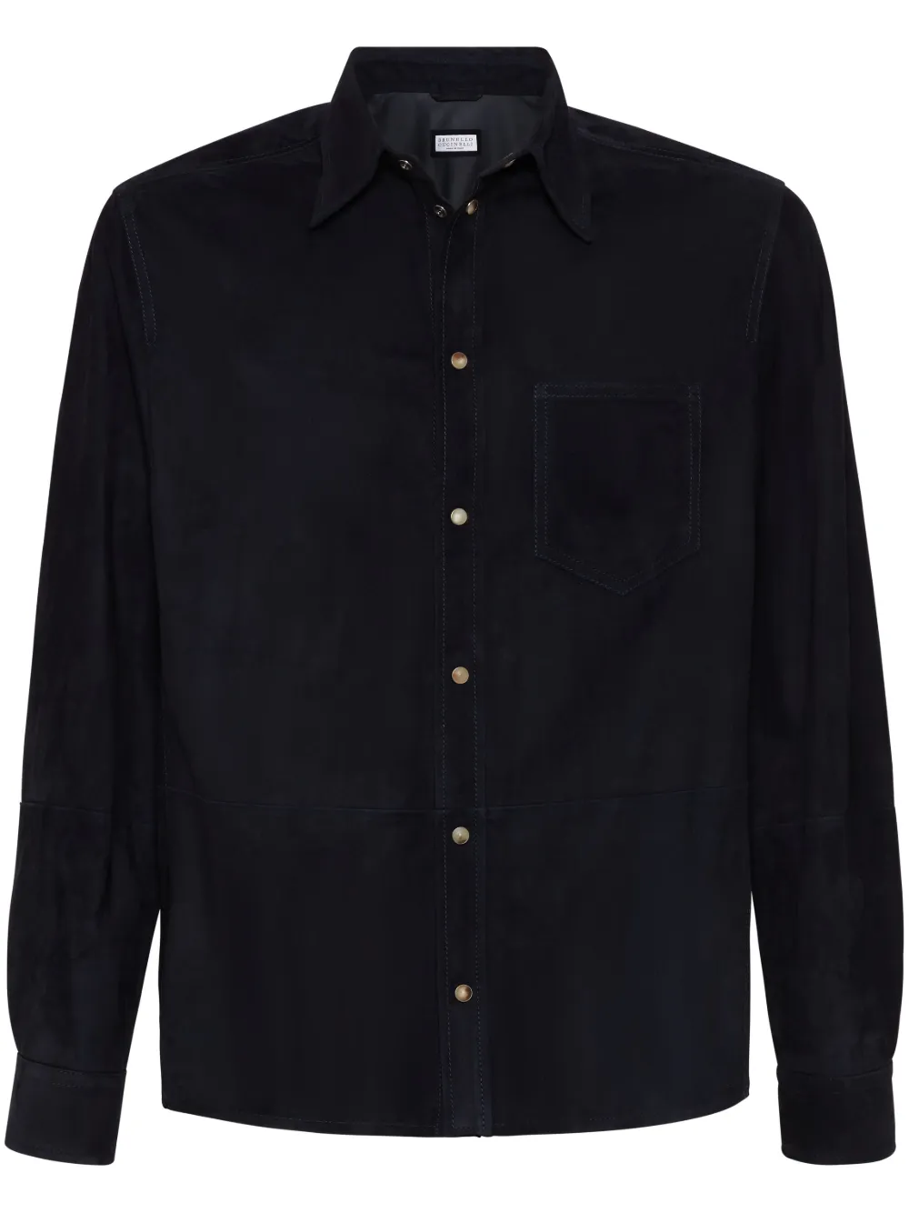 Brunello Cucinelli camisa con doble cara | azul | Image 1