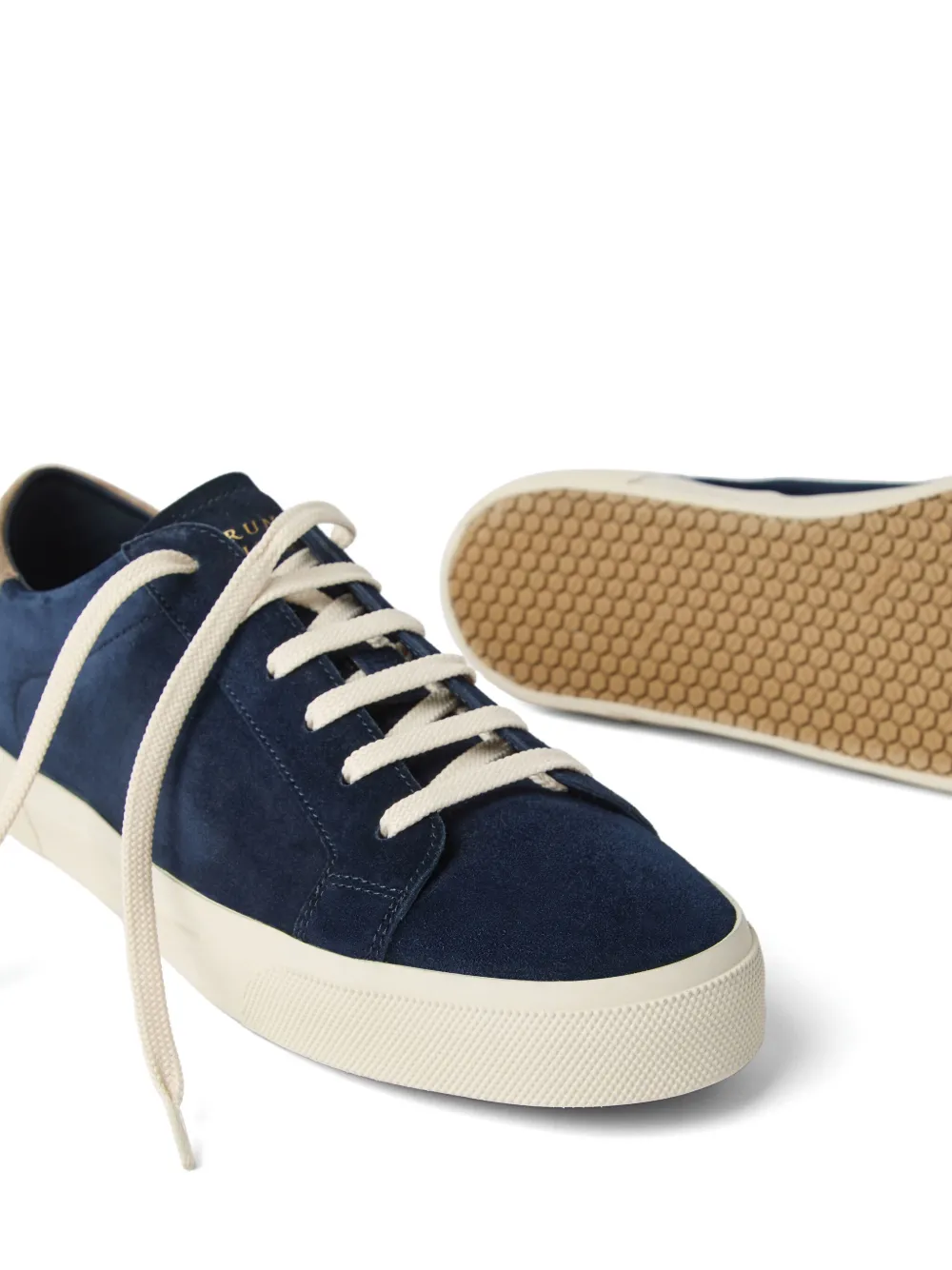 Brunello Cucinelli Suède sneakers Blauw