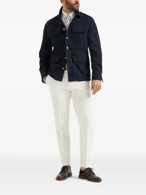 Brunello Cucinelli gabardine trousers