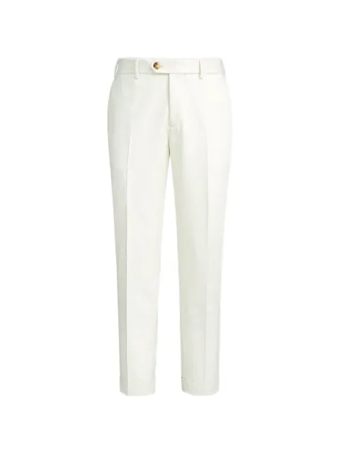 Brunello Cucinelli cotton and virgin wool gabardine italian fit trousers