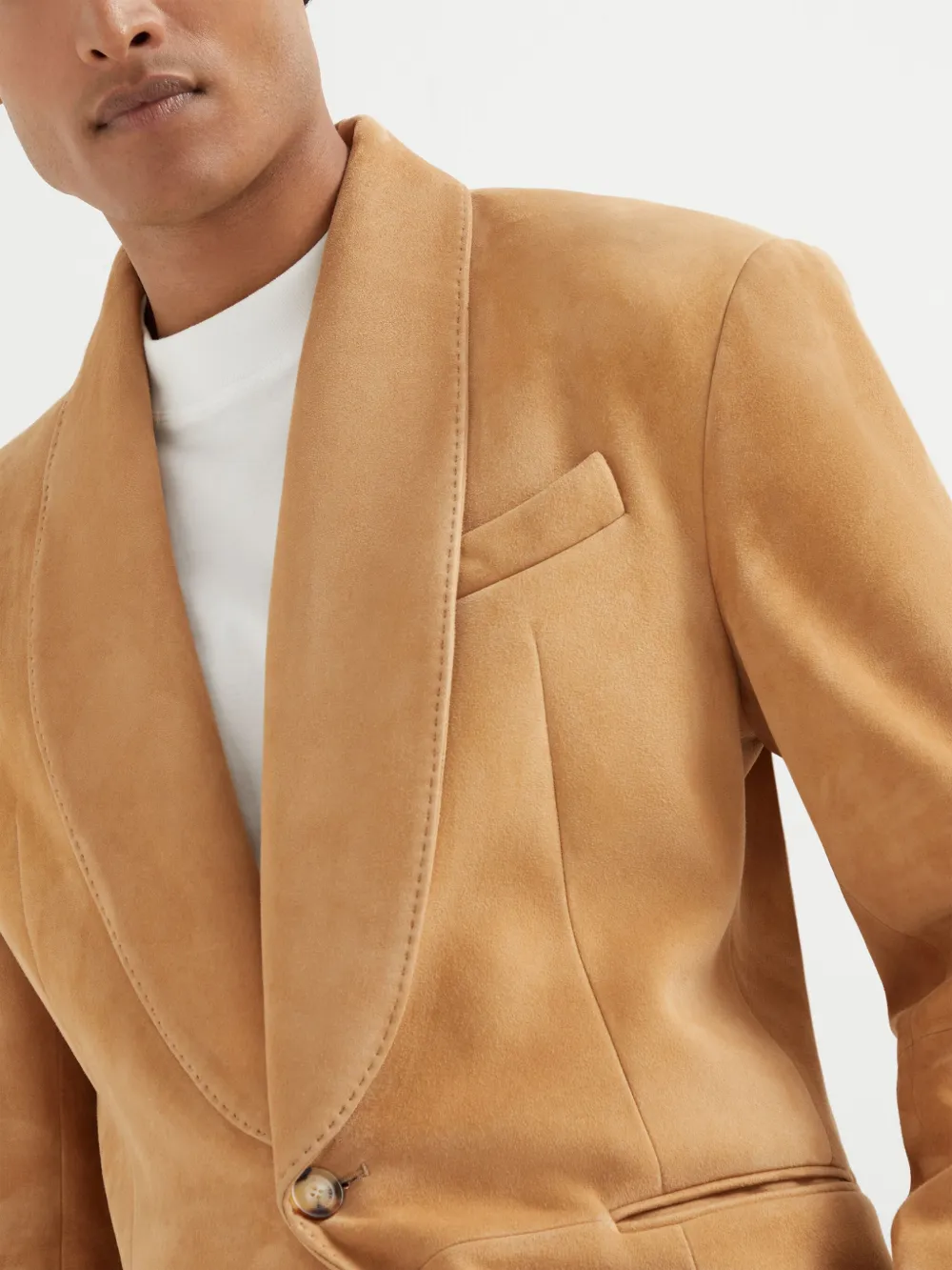 Brunello Cucinelli Suède blazer Bruin