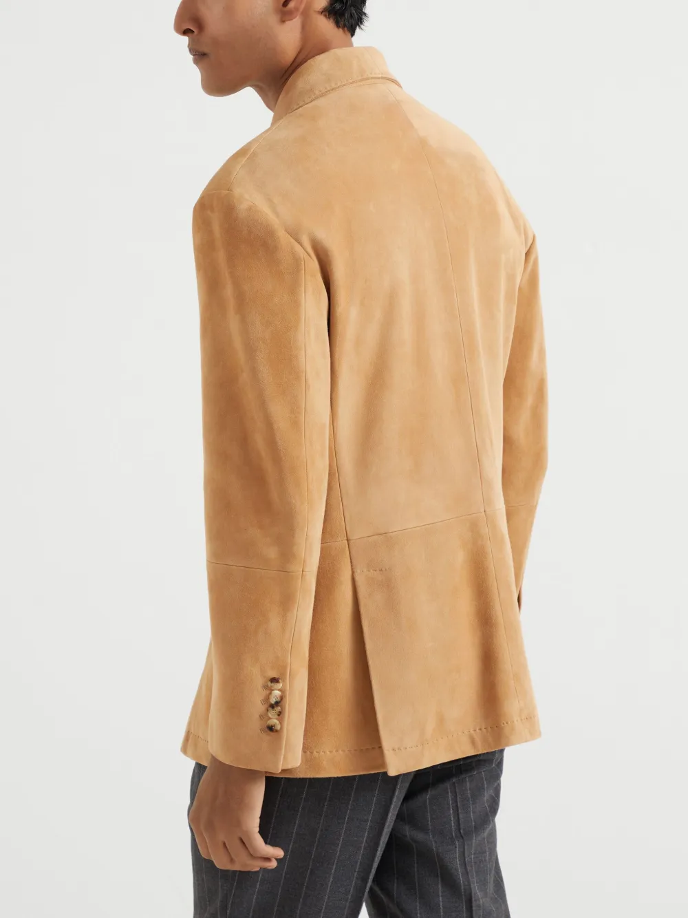 Brunello Cucinelli Suède blazer Bruin