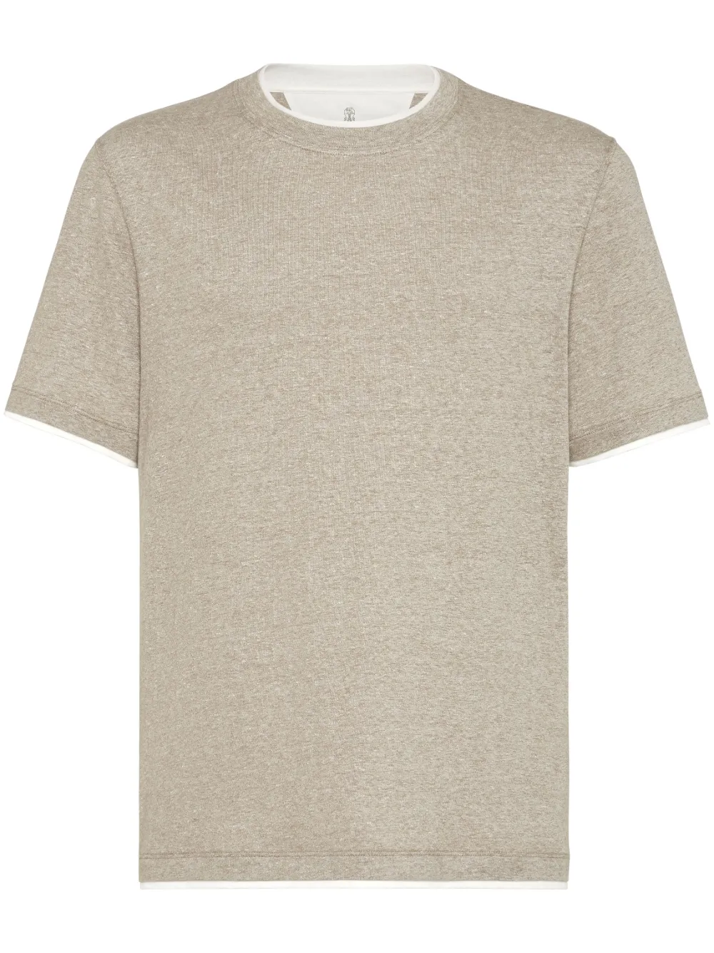 Brunello Cucinelli playera con capa artificial | neutro | Image 1