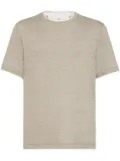 Brunello Cucinelli faux-layering t-shirt - Neutrals