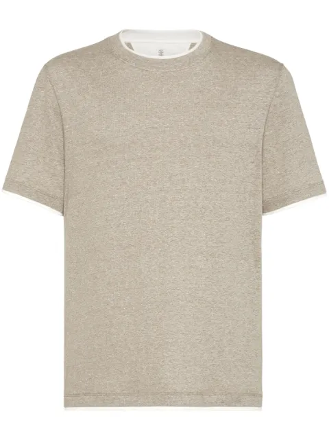Brunello Cucinelli faux-layering t-shirt 