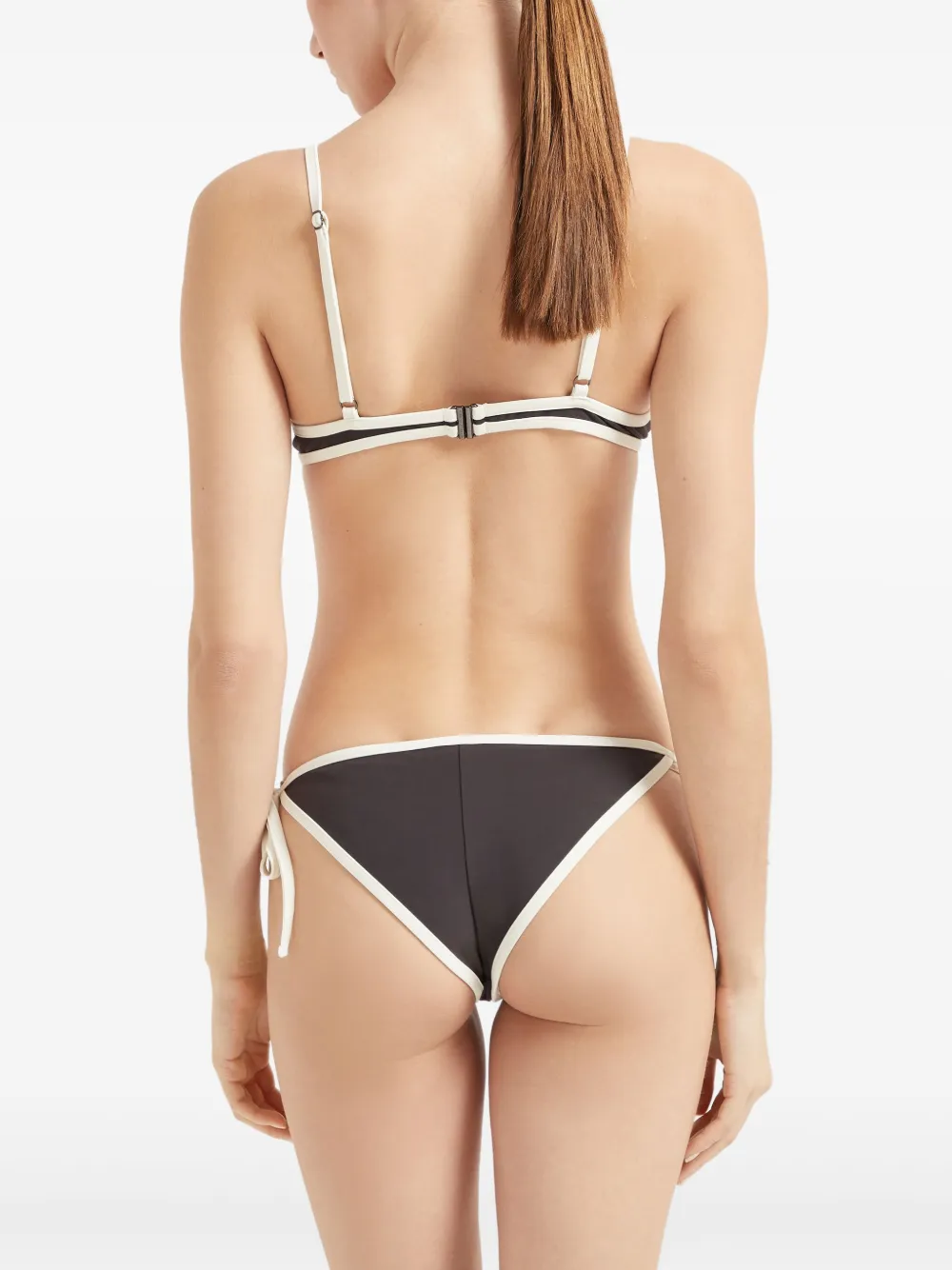 Brunello Cucinelli Bikinitop met contrasterende afwerking Bruin
