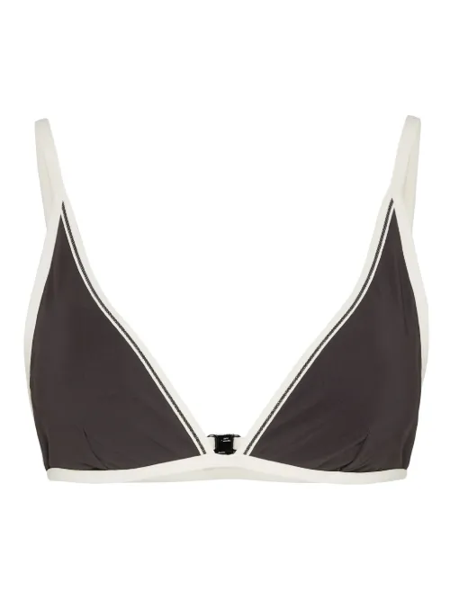 Haut de bikini à bords contrastants - Brunello Cucinelli - Modalova