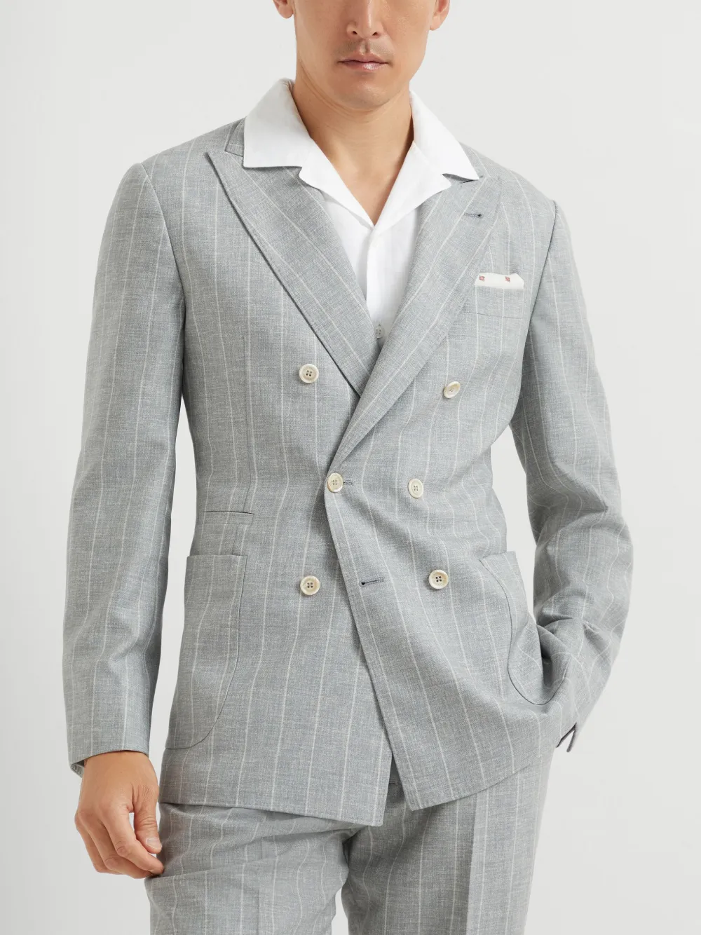 BRUNELLO CUCINELLI DOUBLE-BREASTED BLAZER
