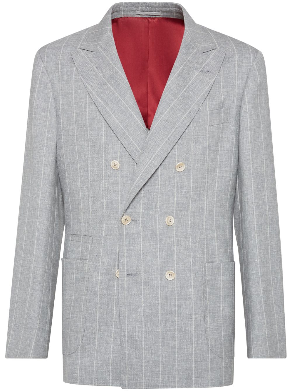 Brunello Cucinelli double-breasted blazer - Grey