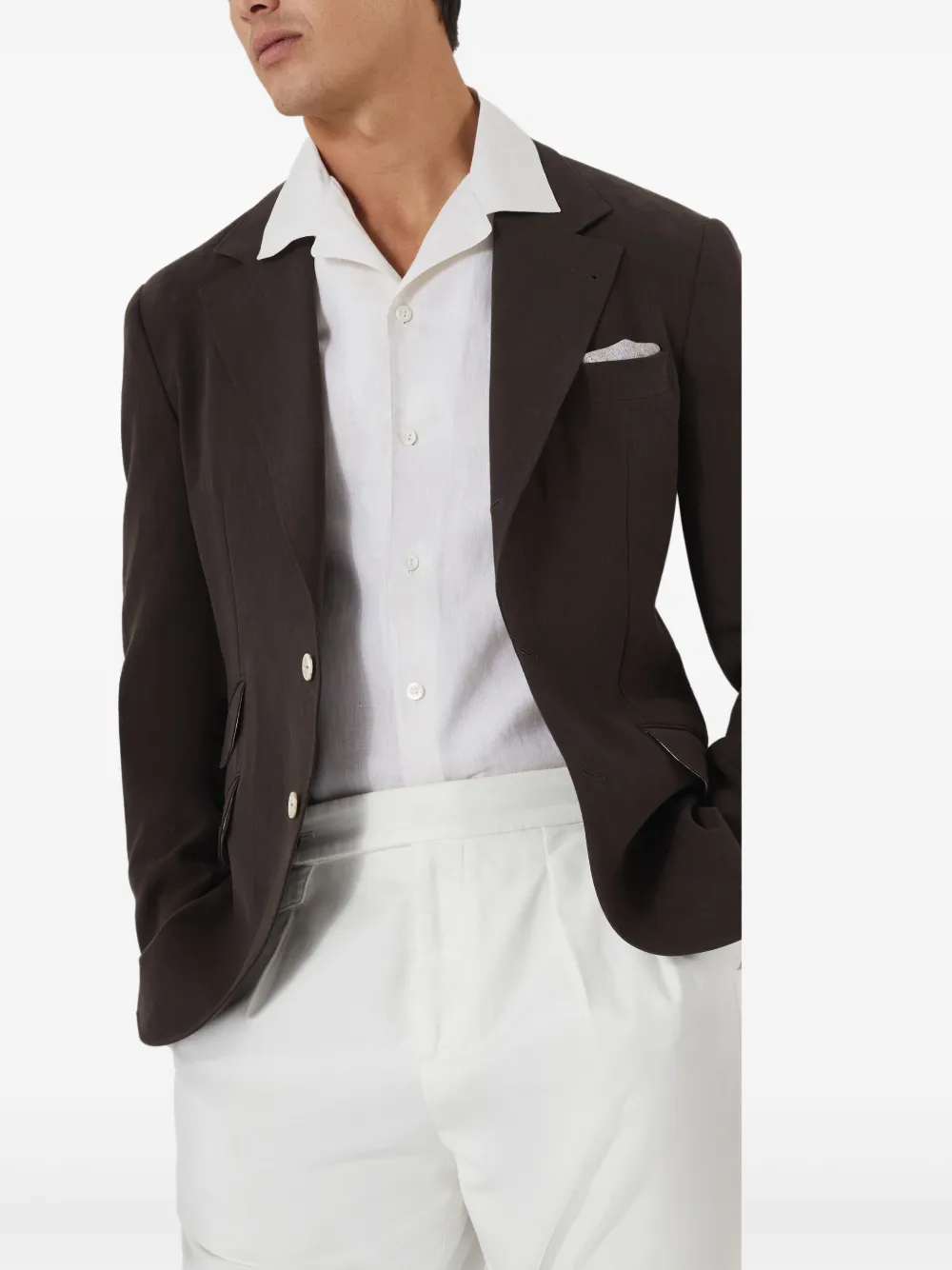 Brunello Cucinelli Overhemd met korte mouwen Wit