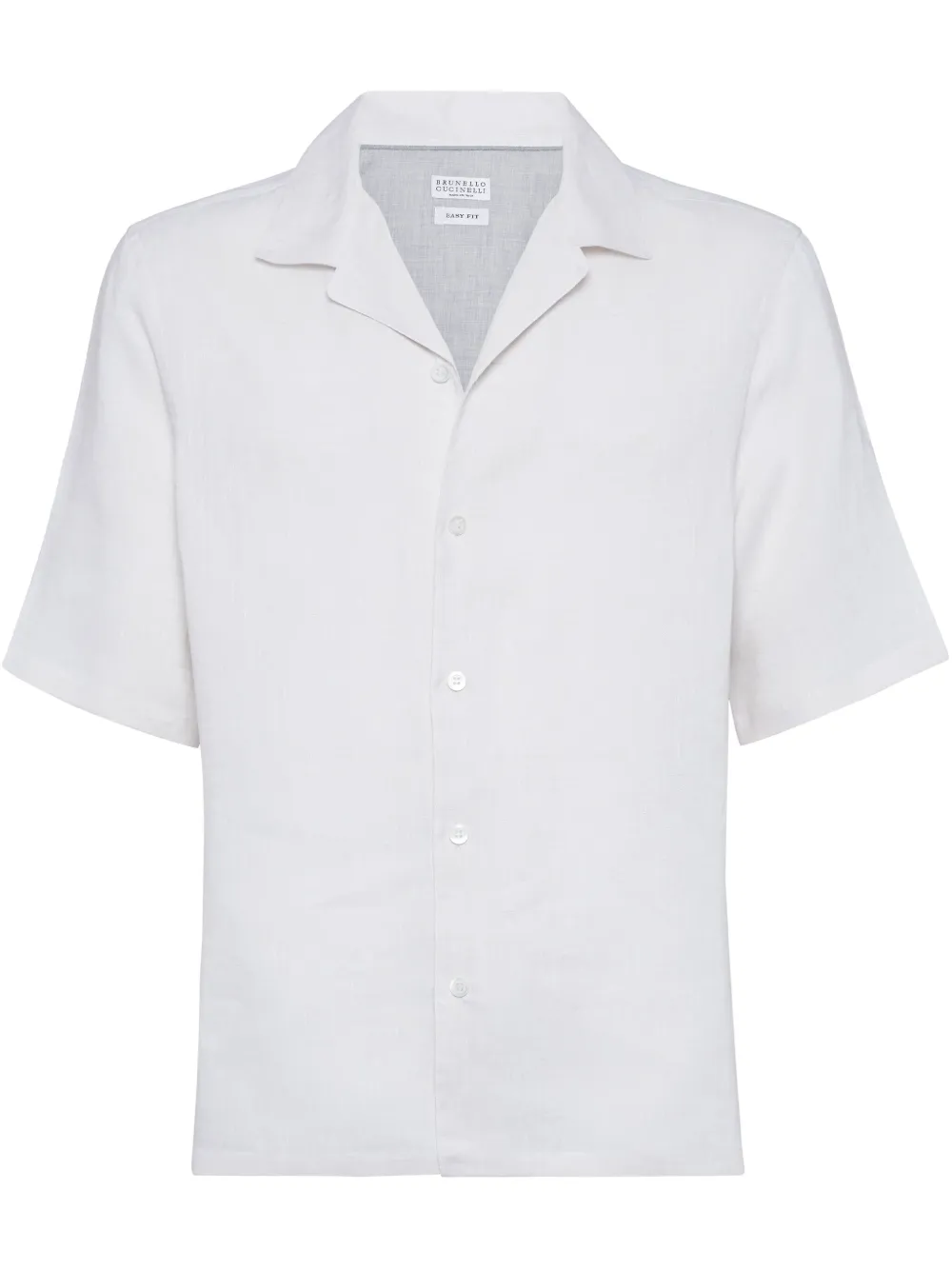 Brunello Cucinelli Kurzärmeliges Hemd | Weiß | Image 1