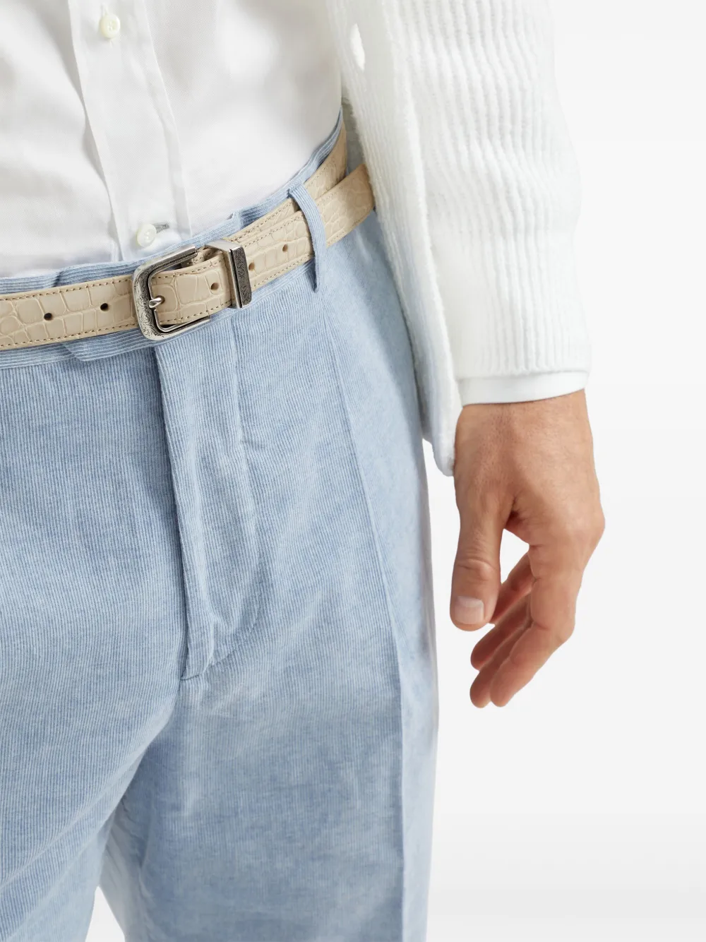 Brunello Cucinelli Fluwelen broek Blauw