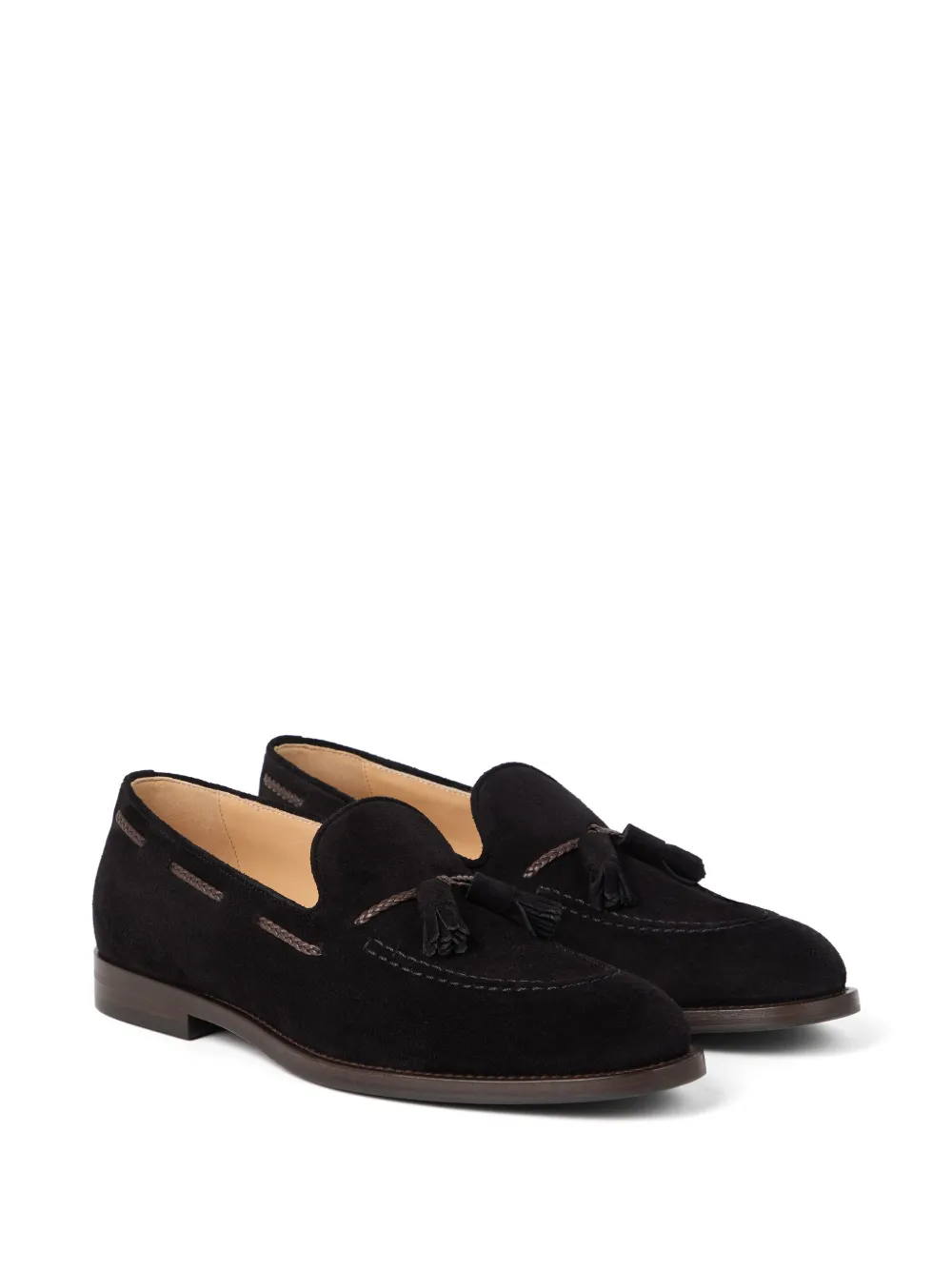 Brunello Cucinelli Suède loafers - Zwart