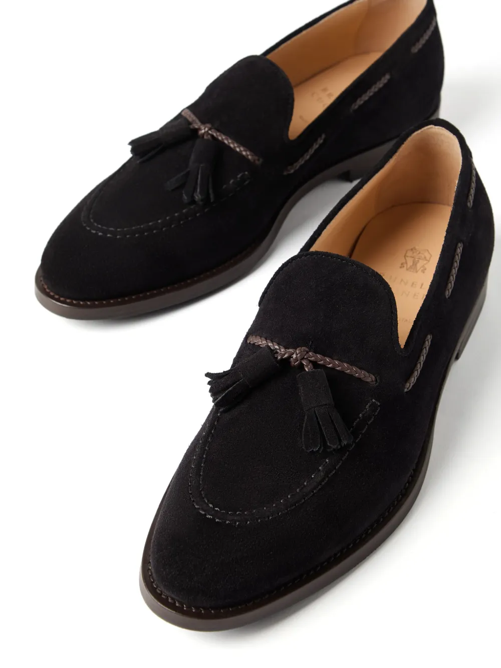 Brunello Cucinelli Suède loafers Zwart