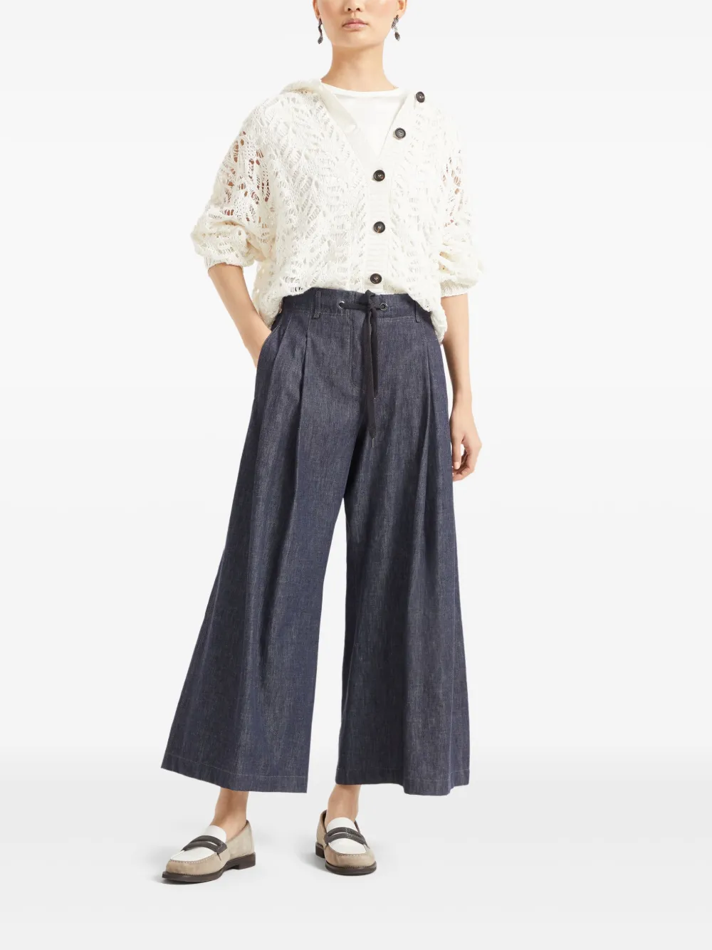 Brunello Cucinelli Monili-embellished satin T-shirt | T-Shirts & Jersey Shirts | Image 2