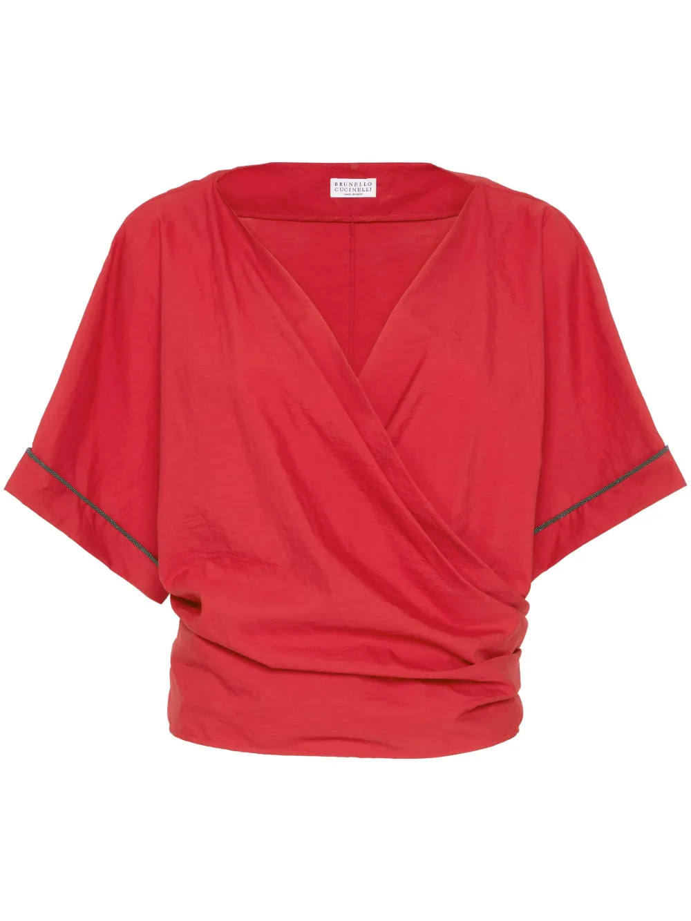 Brunello Cucinelli Monili-detail blouse | Red | Image 1