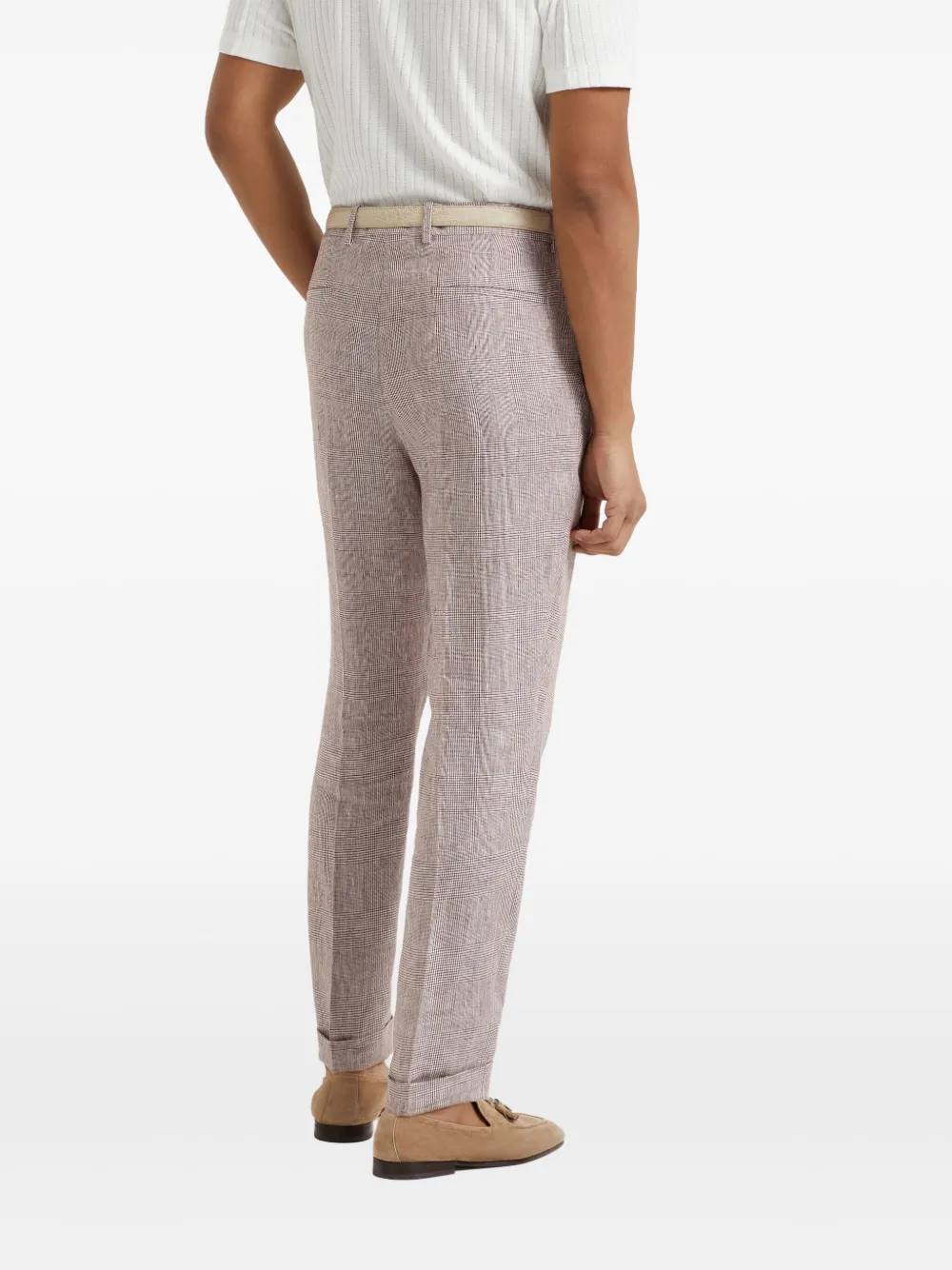 Brunello Cucinelli Broek met geplooid detail Grijs
