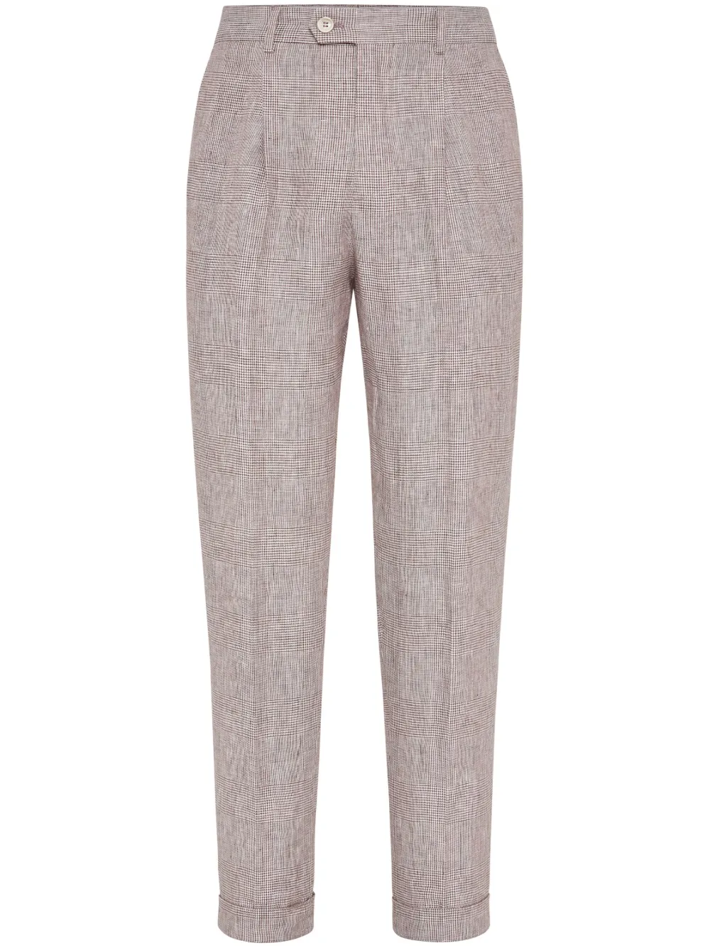 Brunello Cucinelli pleat detailing trousers | Grey | Image 1