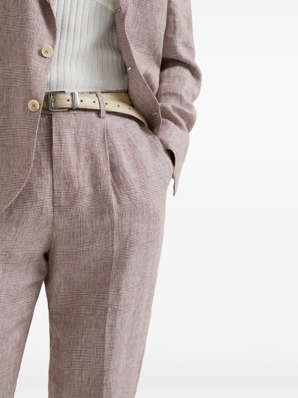 Brunello Cucinelli Broek met geplooid detail Grijs