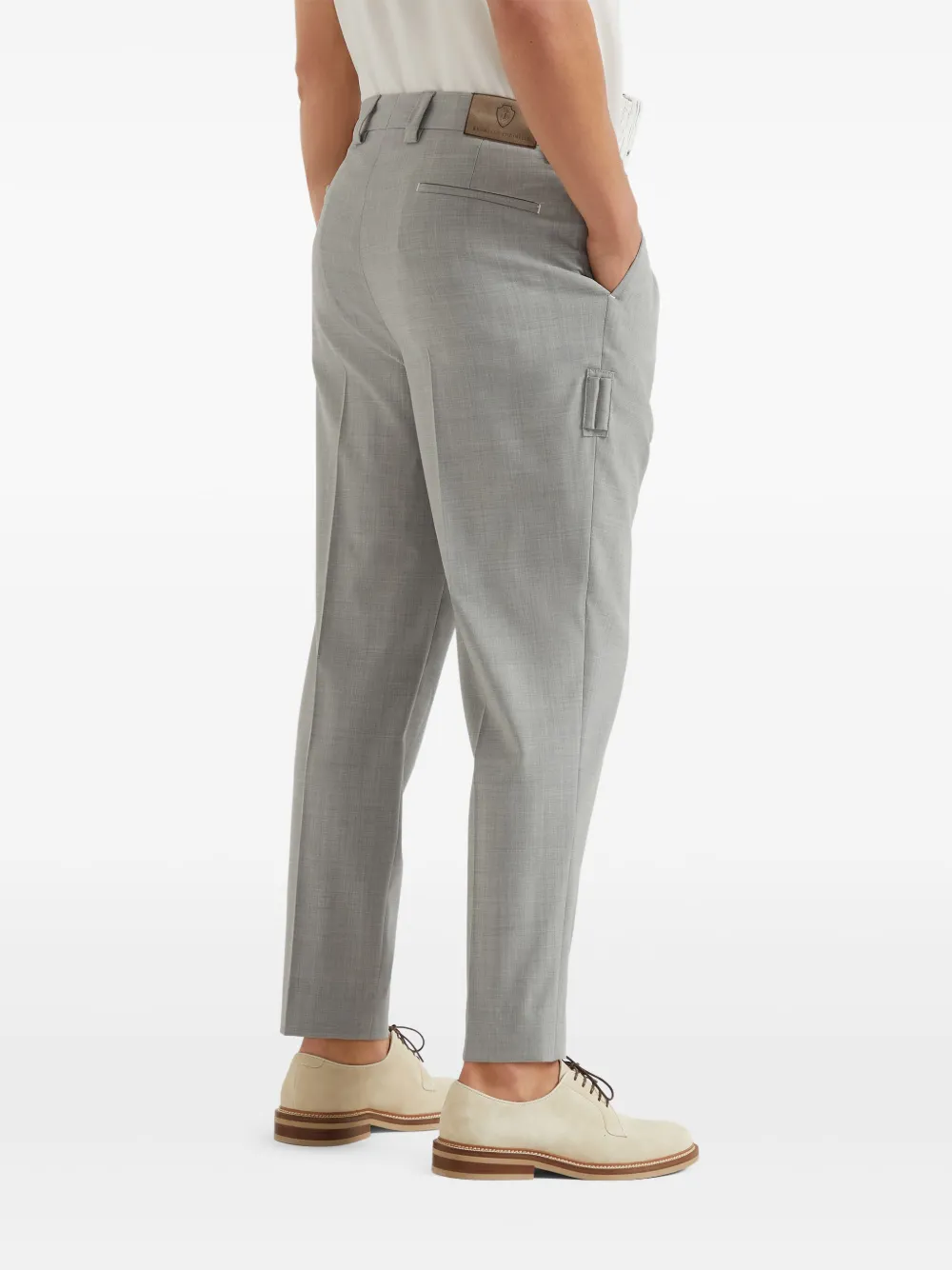 Brunello Cucinelli Wollen broek Grijs