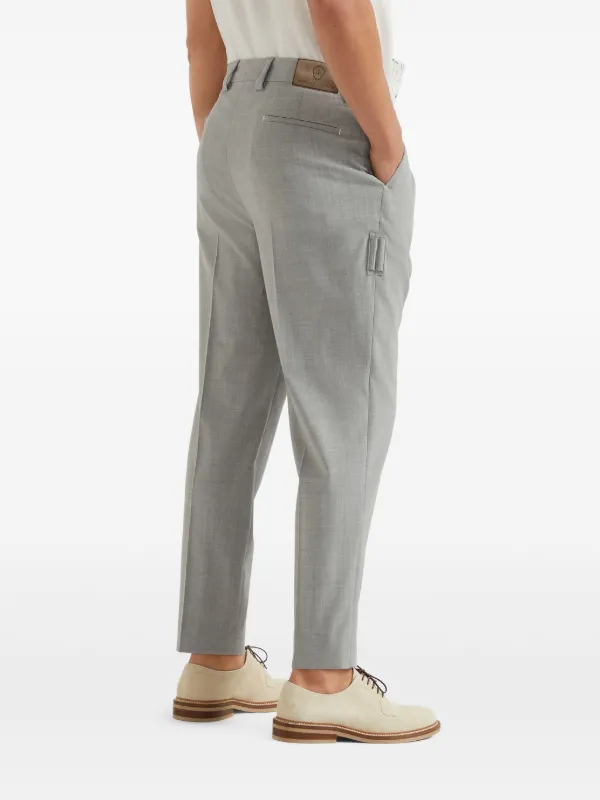 BRUNELLO CUCINELLI グレー スラックス Brunello Cucinelli Wool Trousers | Grey | FARFETCH
