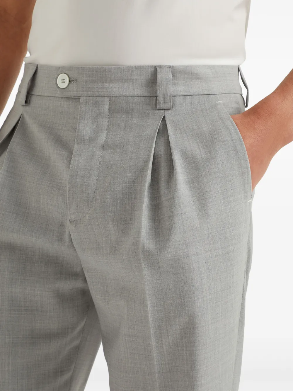 Brunello Cucinelli Wollen broek Grijs