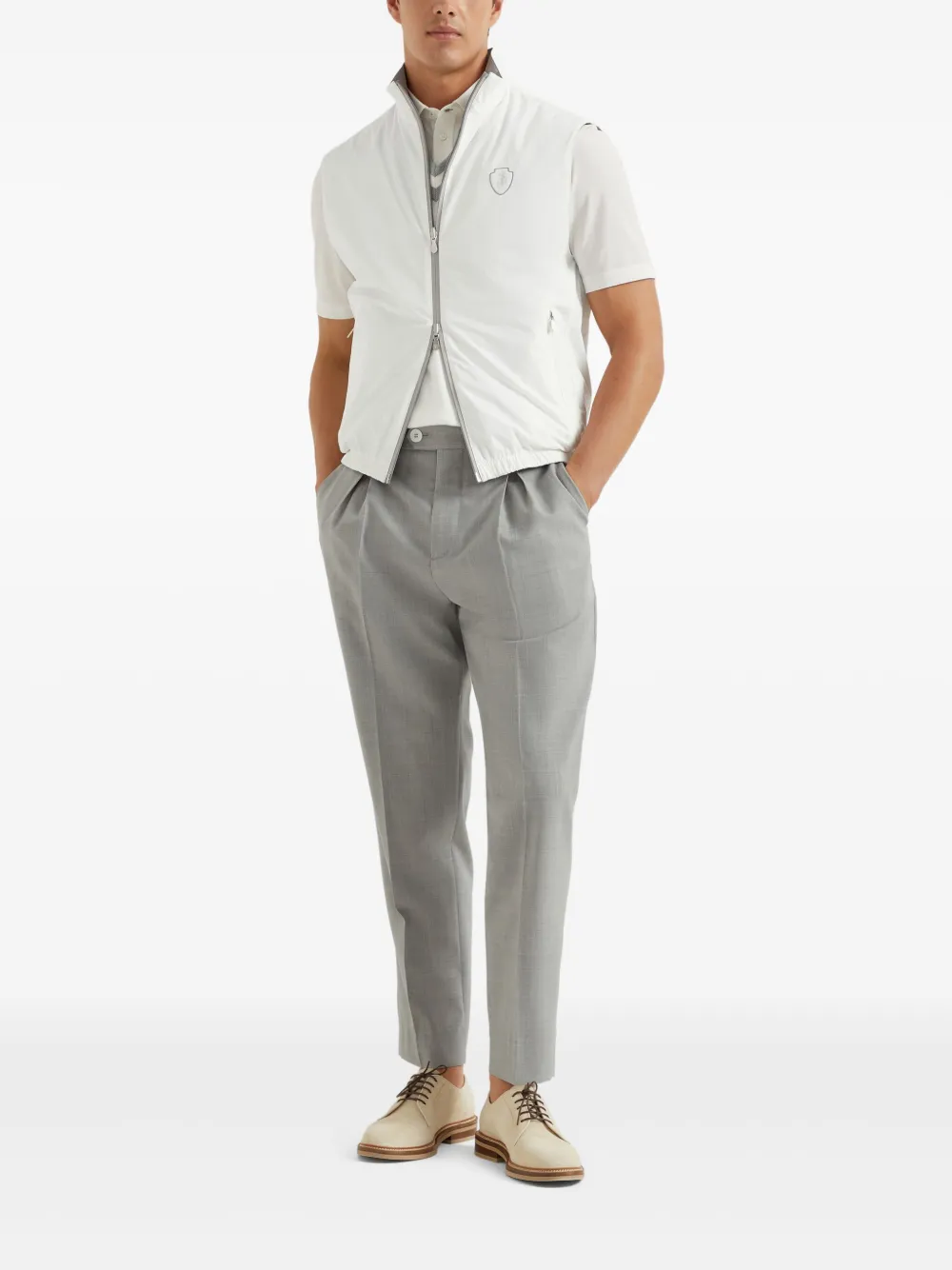 brunellocucinelli Brunello Cucinelli Wollen broek - Grijs