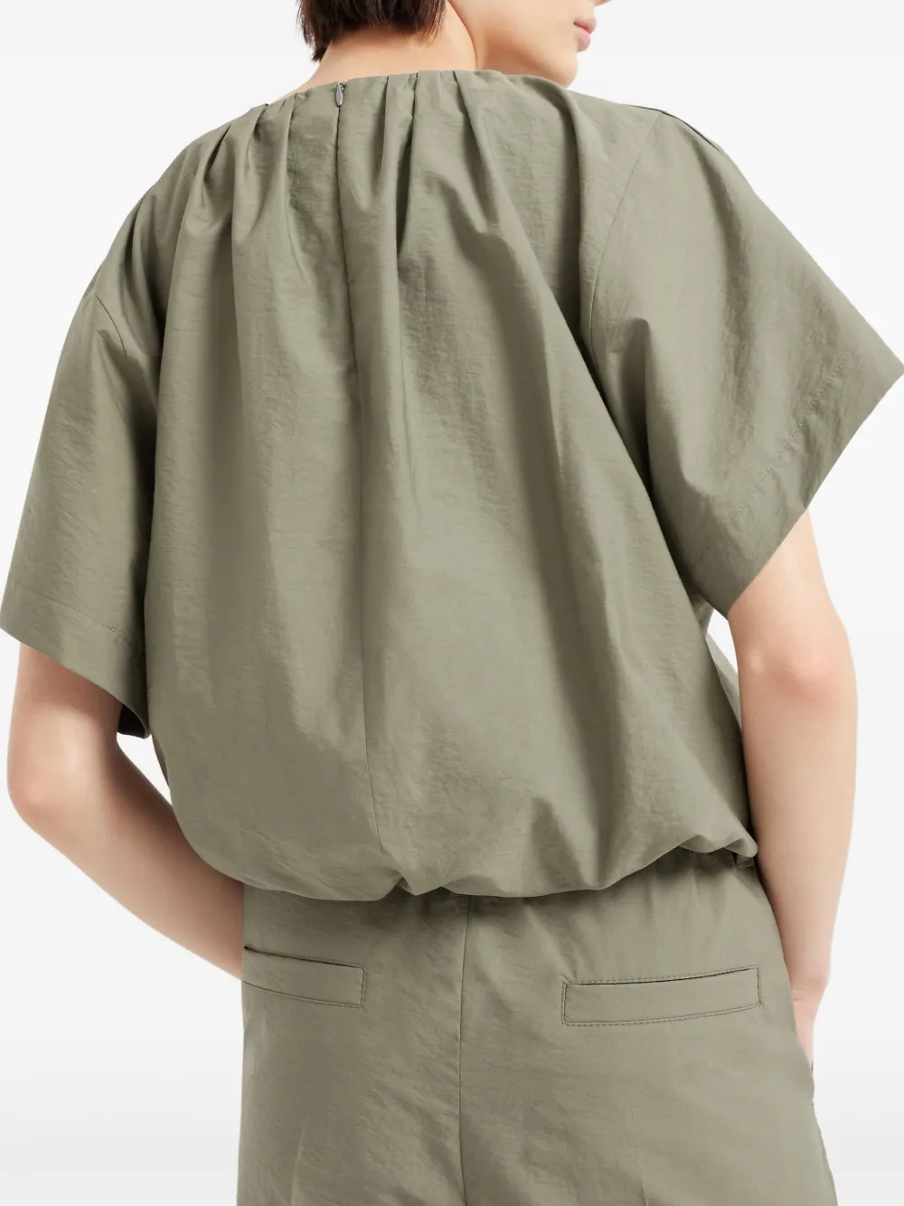 Brunello Cucinelli Blouse met Flora-borduurwerk Groen