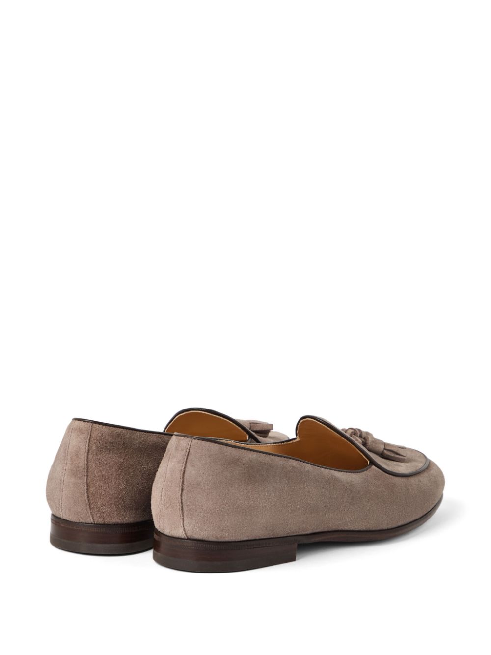 Brunello Cucinelli suede loafers Grey