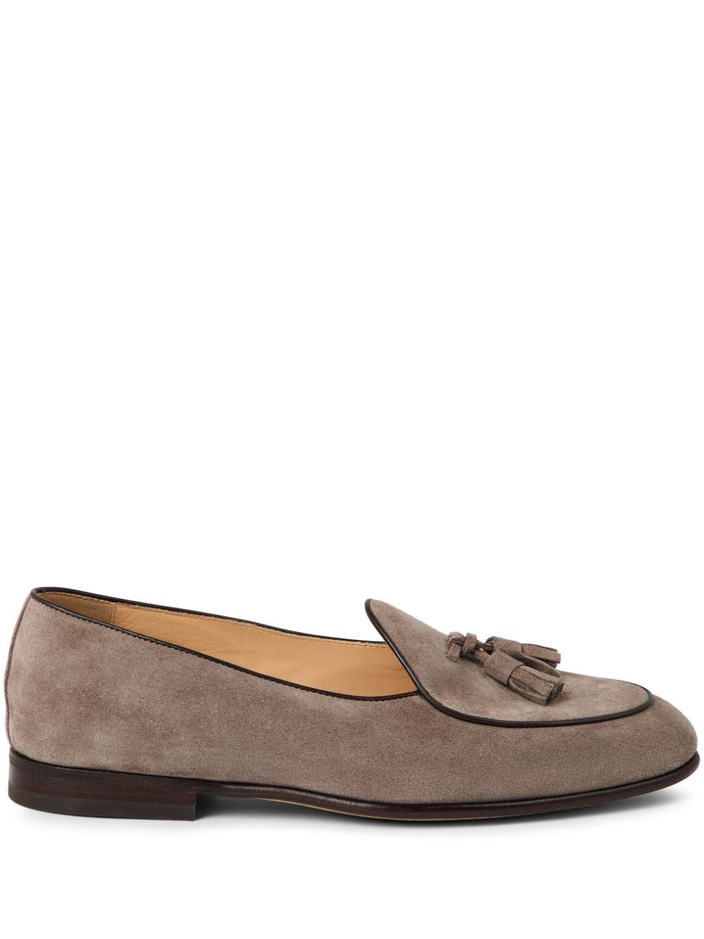 Brunello Cucinelli suede loafers Grey