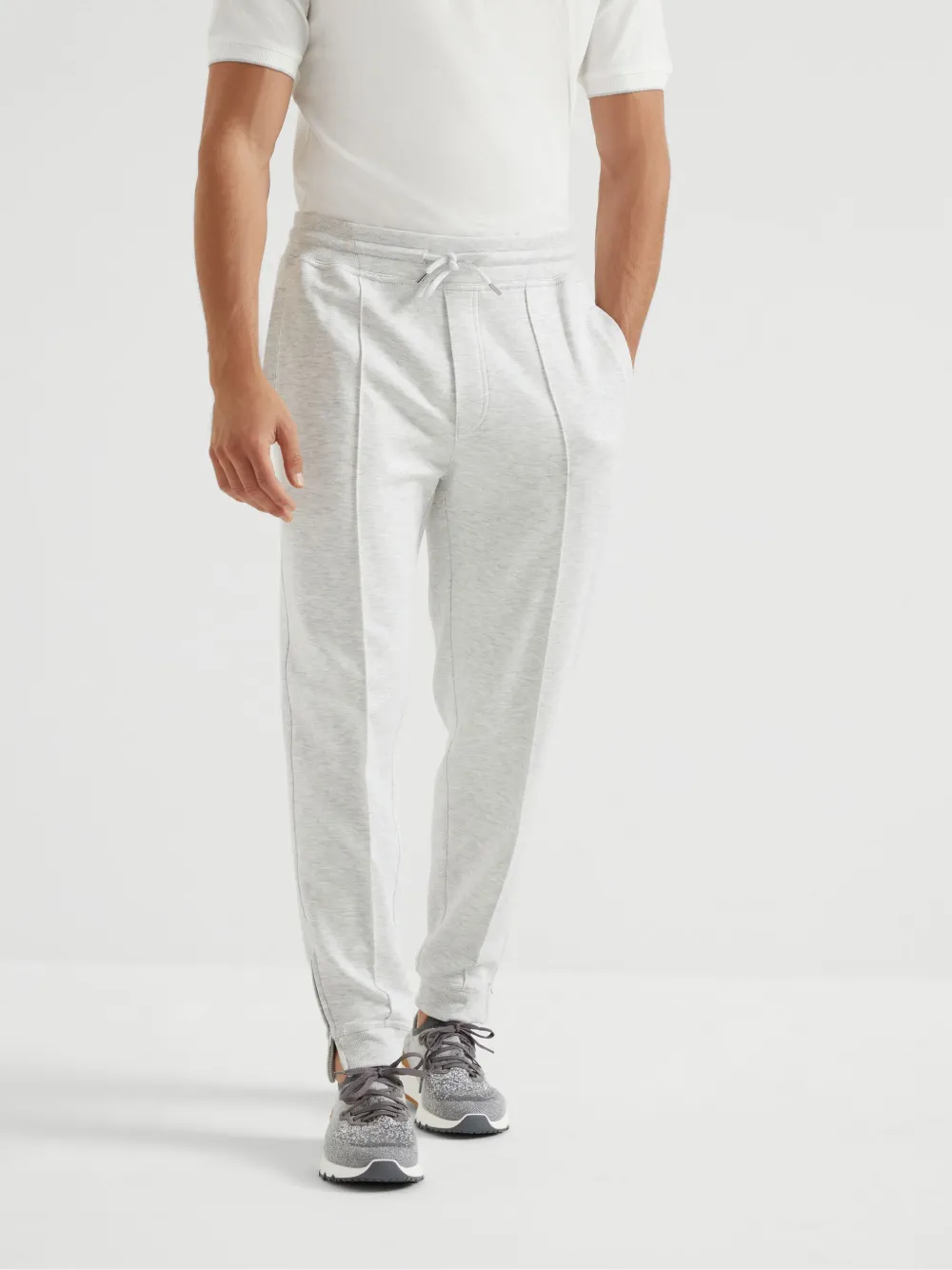 Brunello Cucinelli Trainingsbroek met trekkoord Grijs
