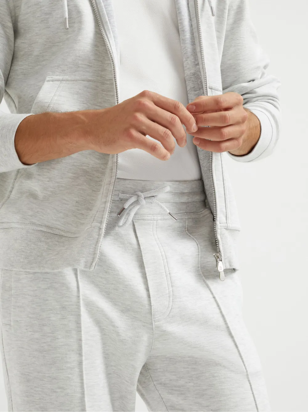 Brunello Cucinelli Trainingsbroek met trekkoord Grijs