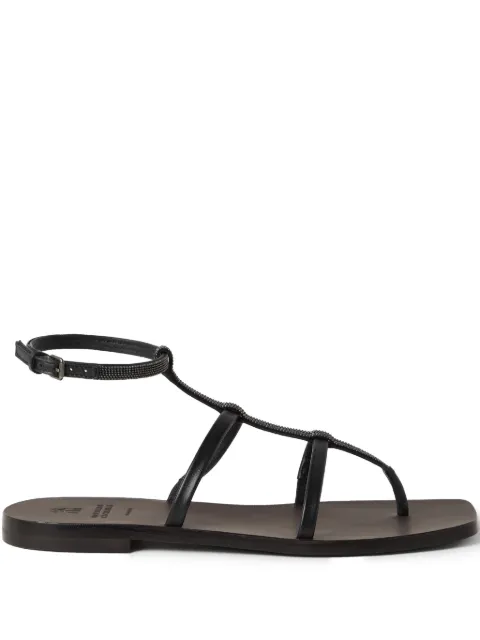Brunello Cucinelli sandalias con tiras
