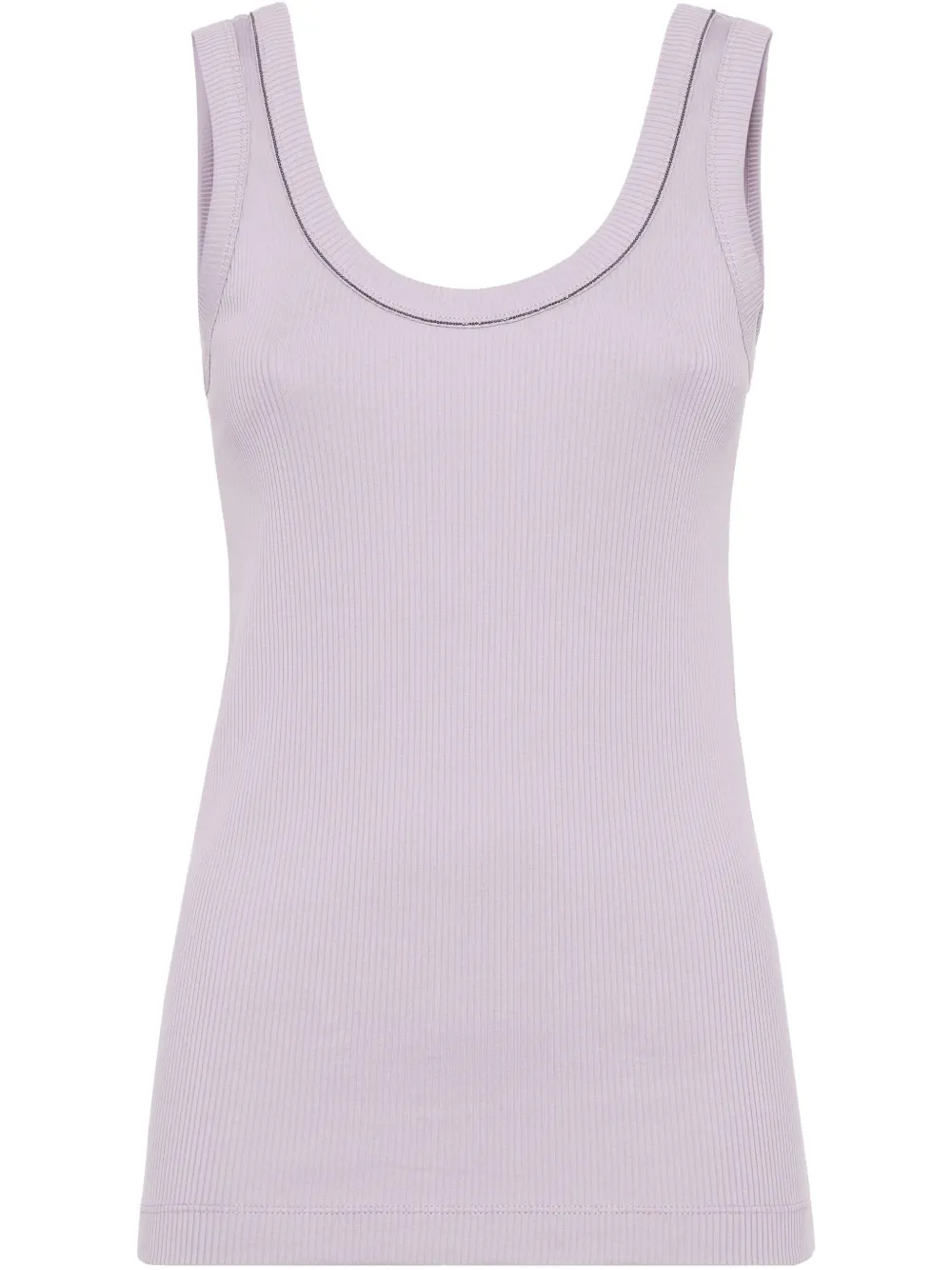 Brunello Cucinelli ribbed tank top | Purple | Image 1