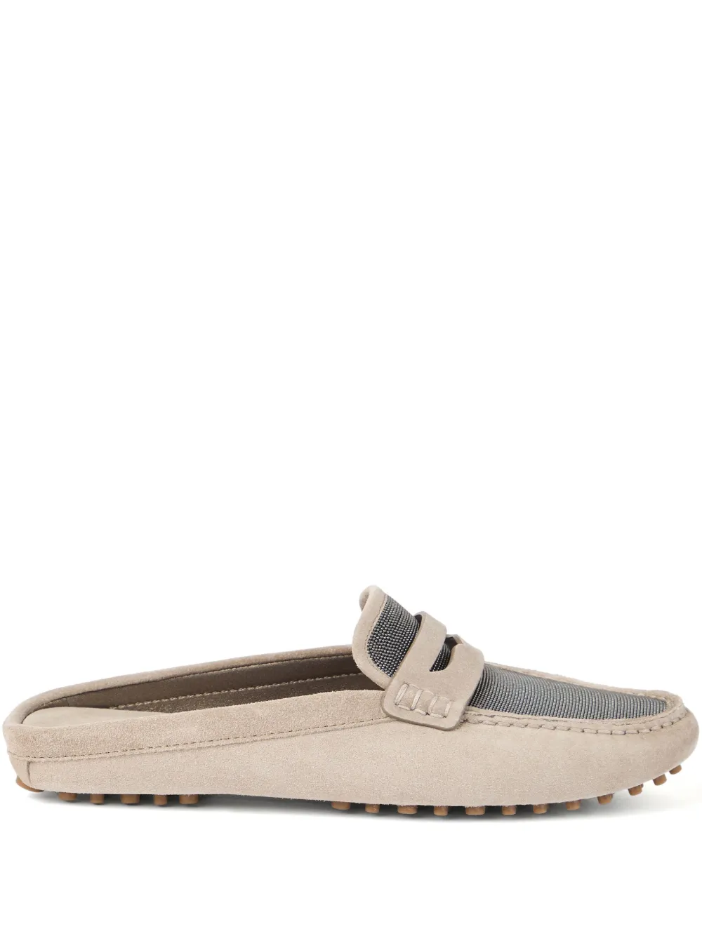 Brunello Cucinelli Monili slippers Neutrals