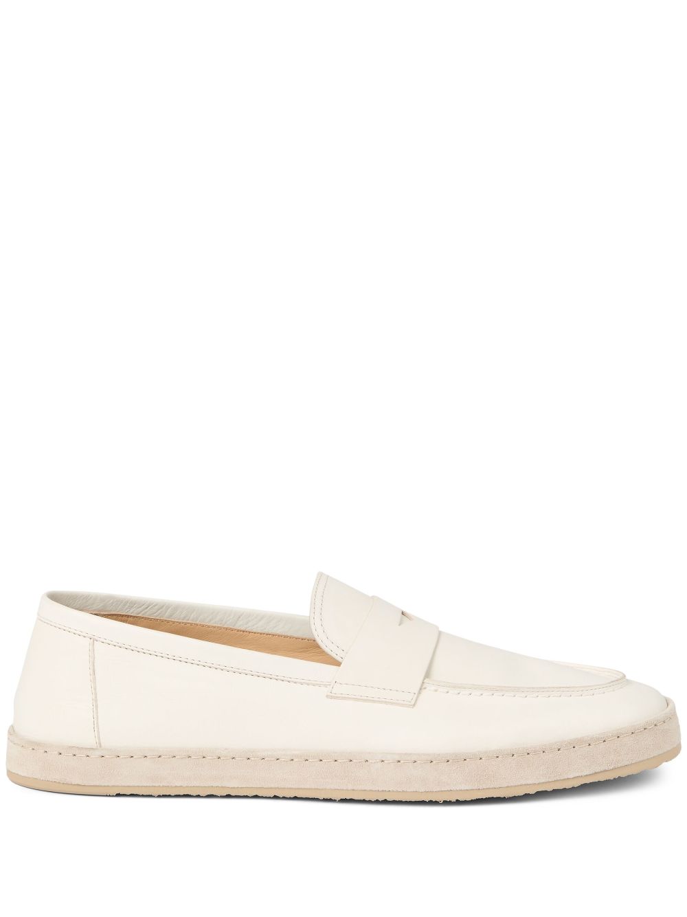 Brunello Cucinelli leather loafers - Neutrals