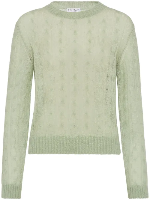 Pull en maille torsadée - Brunello Cucinelli - Modalova