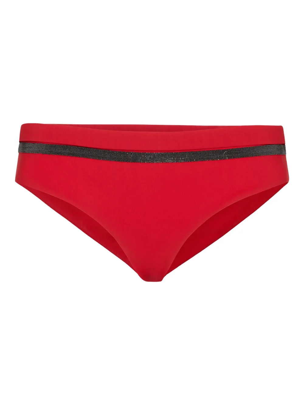 Brunello Cucinelli Monili chain-embellished bikini briefs | Red | Image 1