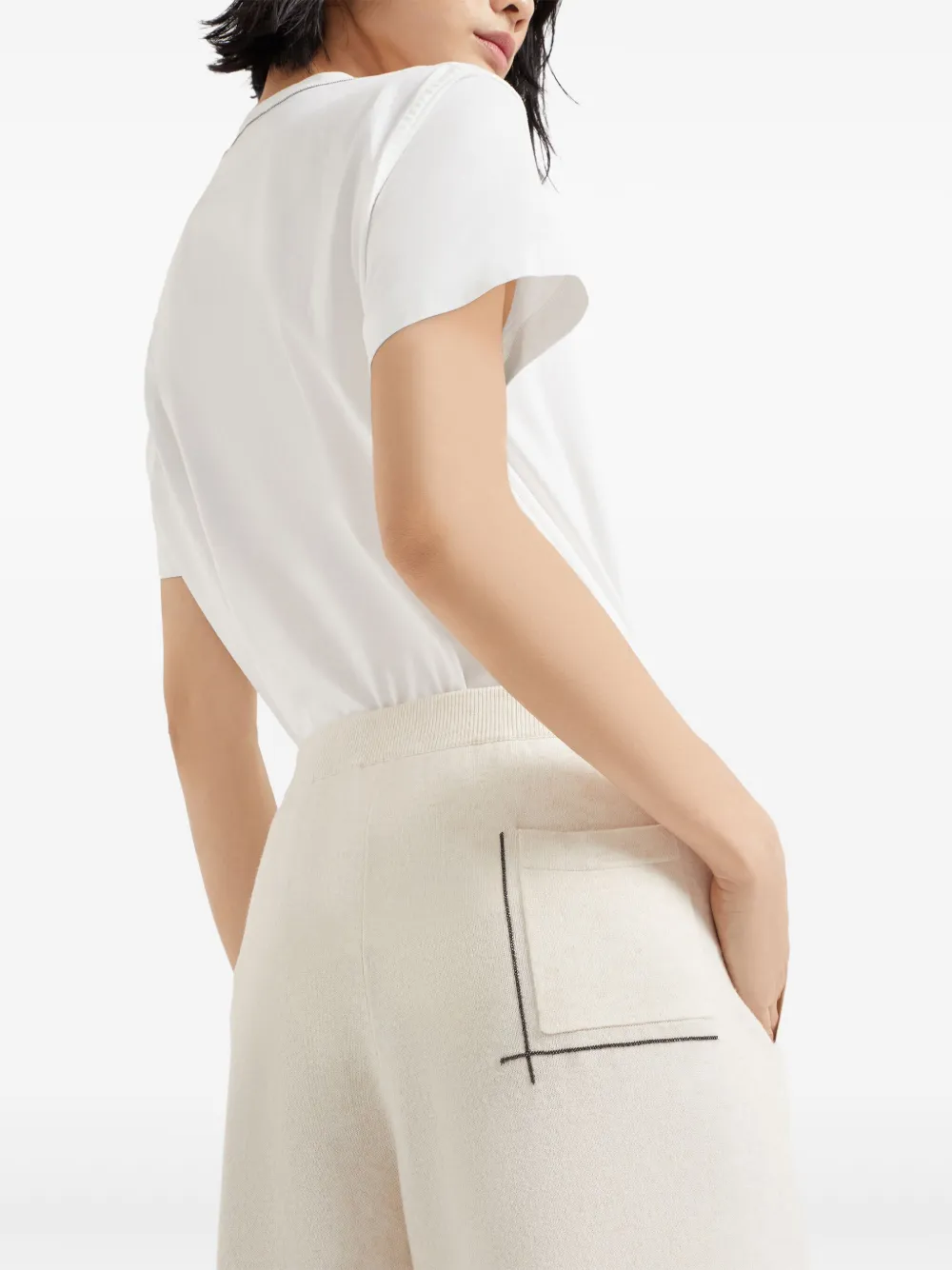Brunello Cucinelli Palazzo broek Wit
