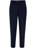 Brunello Cucinelli gabardine-weave trousers - Blue