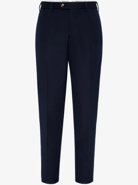 Brunello Cucinelli gabardine-weave trousers